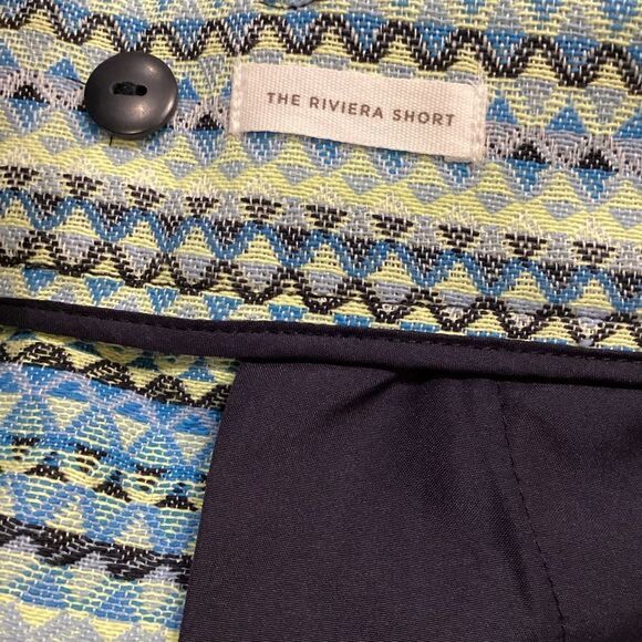 NWT Ann Taylor Loft The Riviera Short Blue Printed Boho Womens Size 0 Multicolor - Picture 7 of 9